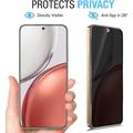 Honor 600 Smart Privacy Full Cover Tempered Glass Screen Protector - Black Edge