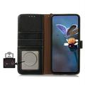 Honor 600/600 Pro Wallet Leather Case with RFID - Black