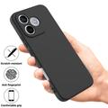 Honor 600e/600 Lite/X80i Liquid Silicone Case with Hand Strap - Black