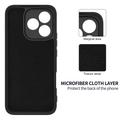 Honor 600e/600 Lite/X80i Liquid Silicone Case with Hand Strap - Black