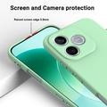 Honor 600e/600 Lite/X80i Liquid Silicone Case with Hand Strap - Green