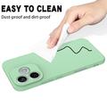 Honor 600e/600 Lite/X80i Liquid Silicone Case with Hand Strap - Green