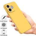 Honor 600e/600 Lite/X80i Liquid Silicone Case with Hand Strap - Yellow