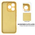 Honor 600e/600 Lite/X80i Liquid Silicone Case with Hand Strap - Yellow