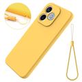 Honor 600e/600 Lite/X80i Liquid Silicone Case with Hand Strap - Yellow
