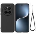 Honor Magic7 Pro Liquid Silicone Case with Hand Strap