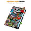 Honor Pad X7 Tri-Fold Series Smart Folio Case - Graffiti