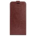Honor X40i Vertical Flip Case with Card Slot - Brown
