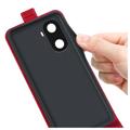 Honor X40i Vertical Flip Case with Card Slot - Red