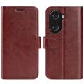 Honor X40i Wallet Case with Magnetic Closure - Brown