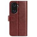 Honor X40i Wallet Case with Magnetic Closure - Brown