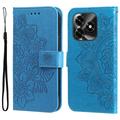 Honor X5c Plus Mandala Series Wallet Case - Blue