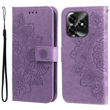 Honor X5c Plus Mandala Series Wallet Case - Purple