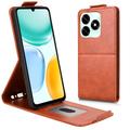 Honor X5c Plus Vertical Flip Case with Stand - Brown