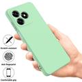 Honor X5d/X5d Plus Liquid Silicone Case with Hand Strap - Green