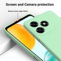 Honor X5d/X5d Plus Liquid Silicone Case with Hand Strap - Green