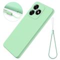Honor X5d/X5d Plus Liquid Silicone Case with Hand Strap - Green