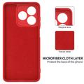 Honor X5d/X5d Plus Liquid Silicone Case with Hand Strap - Red