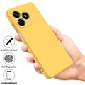 Honor X5d/X5d Plus Liquid Silicone Case with Hand Strap - Yellow