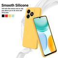 Honor X5d/X5d Plus Liquid Silicone Case with Hand Strap - Yellow