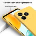 Honor X5d/X5d Plus Liquid Silicone Case with Hand Strap - Yellow