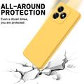 Honor X5d/X5d Plus Liquid Silicone Case with Hand Strap - Yellow