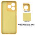Honor X5d/X5d Plus Liquid Silicone Case with Hand Strap - Yellow