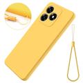 Honor X5d/X5d Plus Liquid Silicone Case with Hand Strap - Yellow