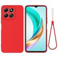 Honor X6b Liquid Silicone Case - Red