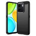 Honor X6e Brushed TPU Case - Carbon Fiber