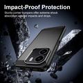 Honor X6e Brushed TPU Case - Carbon Fiber - Black