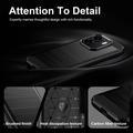 Honor X6e Brushed TPU Case - Carbon Fiber - Black