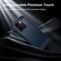 Honor X6e Brushed TPU Case - Carbon Fiber - Blue
