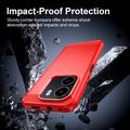 Honor X6e Brushed TPU Case - Carbon Fiber - Red