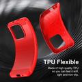 Honor X6e Brushed TPU Case - Carbon Fiber - Red
