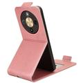 Honor X70/X9d/Magic8 Lite Vertical Flip Case with Stand - Rose Gold