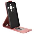 Honor X70/X9d/Magic8 Lite Vertical Flip Case with Stand - Rose Gold
