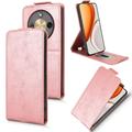 Honor X70/X9d/Magic8 Lite Vertical Flip Case with Stand - Rose Gold