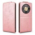 Honor X70/X9d/Magic8 Lite Vertical Flip Case with Stand - Rose Gold