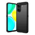 Honor X7e Brushed TPU Case - Carbon Fiber