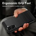 Honor X7e Brushed TPU Case - Carbon Fiber