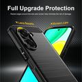 Honor X7e Brushed TPU Case - Carbon Fiber