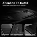 Honor X7e Brushed TPU Case - Carbon Fiber
