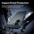 Honor X7e Brushed TPU Case - Carbon Fiber - Blue