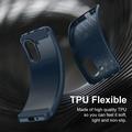 Honor X7e Brushed TPU Case - Carbon Fiber - Blue