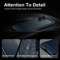 Honor X7e Brushed TPU Case - Carbon Fiber - Blue