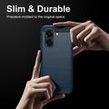 Honor X7e Brushed TPU Case - Carbon Fiber - Blue