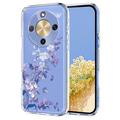 Honor X70/X9d/Magic8 Lite Floral Pattern TPU Case - Purple