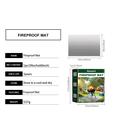 Hozonex Fire-Resistant BBQ Mat for Lawn, Patio and Deck - 99cm x 152cm