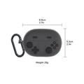 Huawei FreeBuds Pro 5 Retro Gamepad Silicone Case with Carabiner - Dark Grey